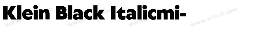 Klein Black Italicmi字体转换 Klein Black Italicmi字体转换